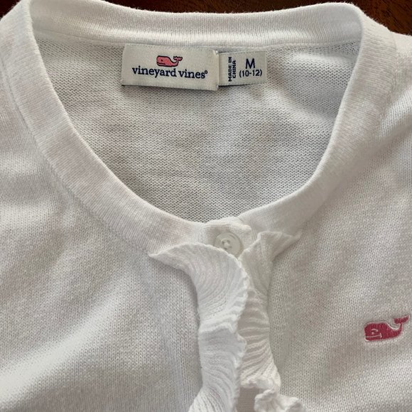Vineyard Vines Girls Sweater Cardigan 10/12 - Picture 3 of 3